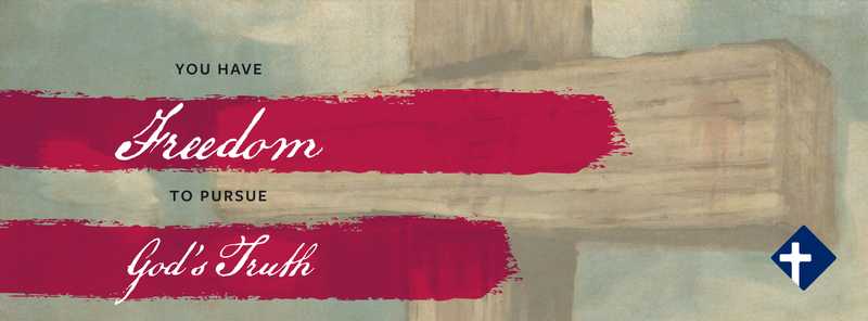 God requires us to not only read, but to study His word. “Study to shew thyself approved unto God…” (2 Timothy 2:15). Take the opportunity to exercise your freedom to pursue God’s truth.